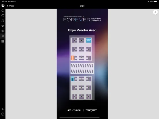 Capturas de tela do Hyundai and Genesis HQ Events iPad 