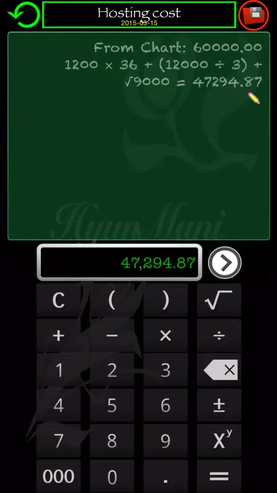 ภาพหน้าจอของ Money Note +