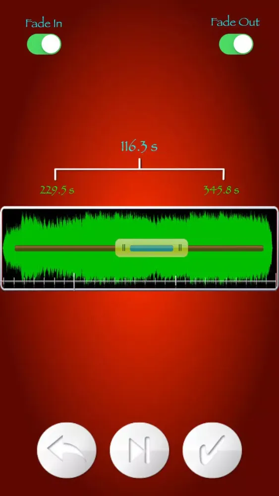 MP3 Alter - Ringtone, m4a sound file from mp3 file - modulated & edited / send to others directly Screenshots