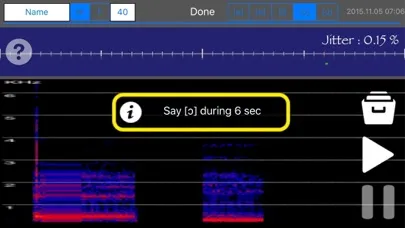 Captures d'écran de Voice Stability Test