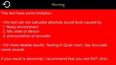 Captures d'écran de Voice Stability Test