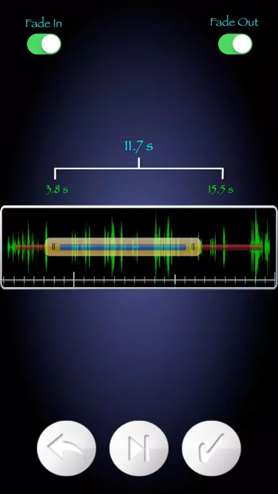 Zrzuty ekranu Voice Change for Ringtone Voice send to others by iMessage, E-mail, Air-Drop Directly