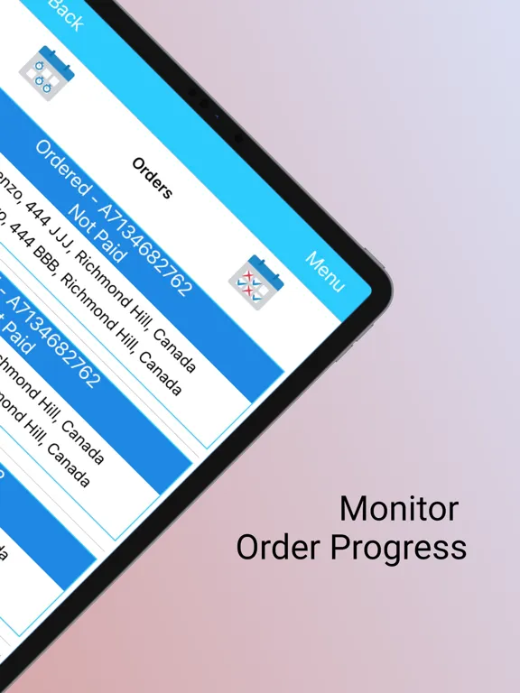 A to Z Courier iPad  سکرین شاٹس