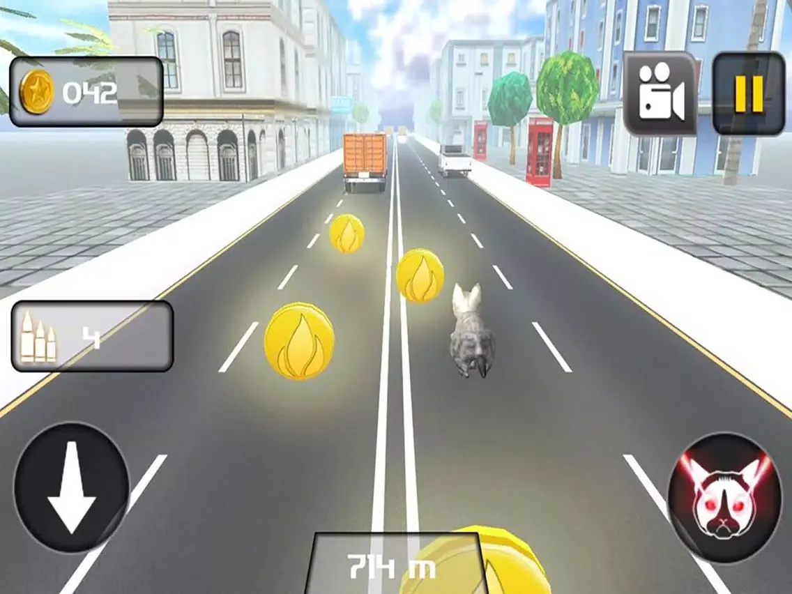 ภาพหน้าจอของ Kitty Cat Rush 3D Game iPad 