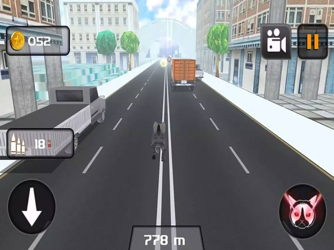 ภาพหน้าจอของ Kitty Cat Rush 3D Game iPad 