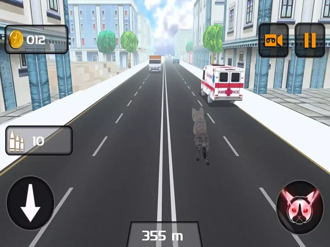 ภาพหน้าจอของ Kitty Cat Rush 3D Game iPad 