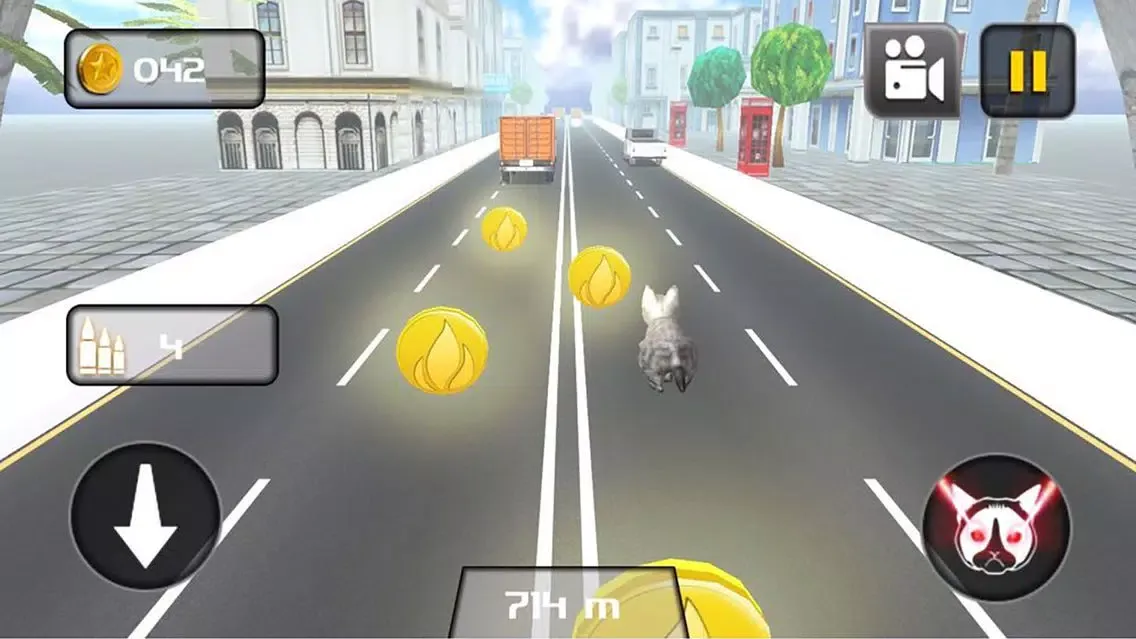 ภาพหน้าจอของ Kitty Cat Rush 3D Game