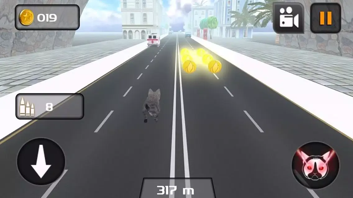 ภาพหน้าจอของ Kitty Cat Rush 3D Game