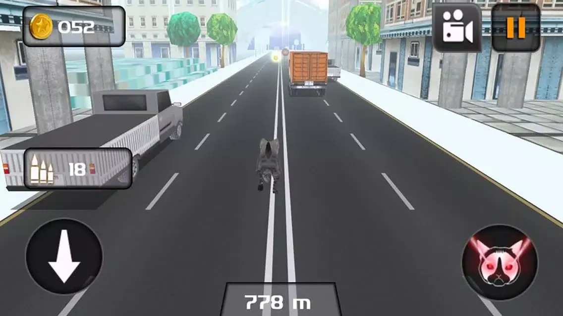 ภาพหน้าจอของ Kitty Cat Rush 3D Game