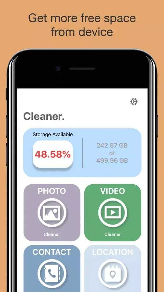Capturas de tela do Cleaner.