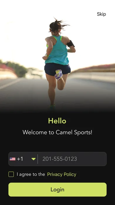 Captures d'écran de Camel Sports