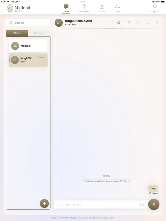ภาพหน้าจอของ Mejhool iPad 