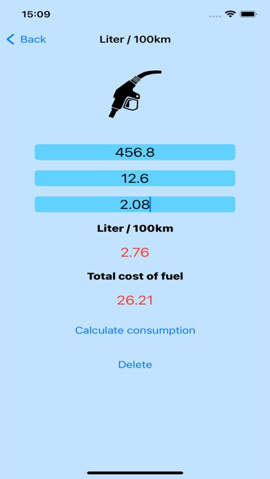 MyFuelCalc應用截圖