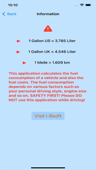 MyFuelCalc應用截圖