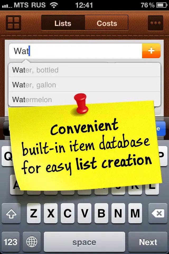 ภาพหน้าจอของ Grocery Mate Lite – Easy-to-Use Shopping List and Expense Tracker