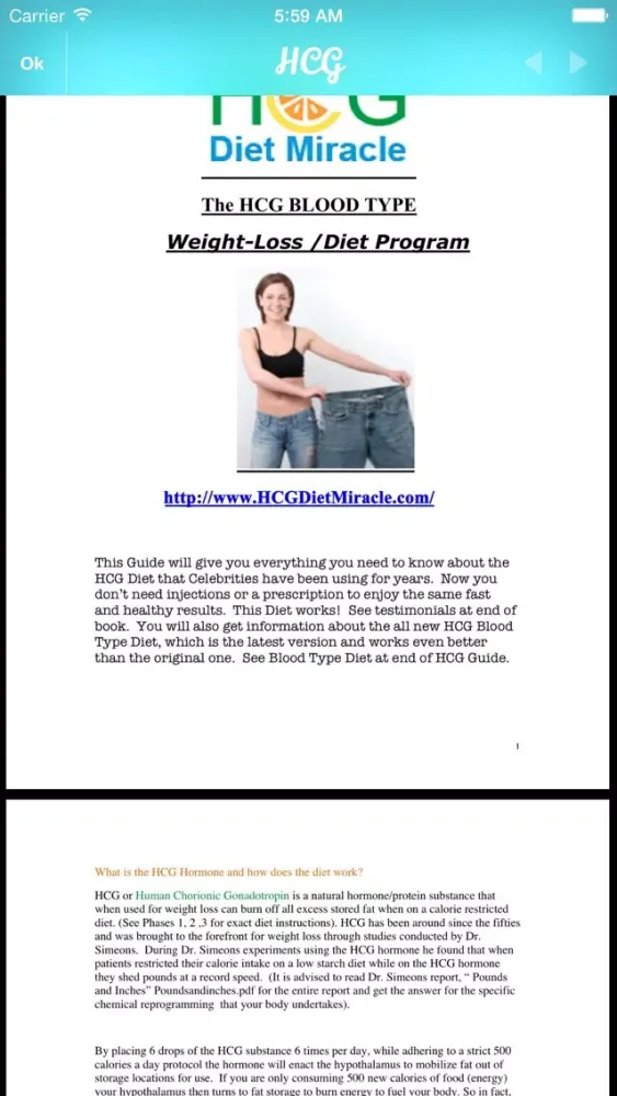 HCG Diet Miracle Customized For Your Blood Type with Hypnosis应用截图