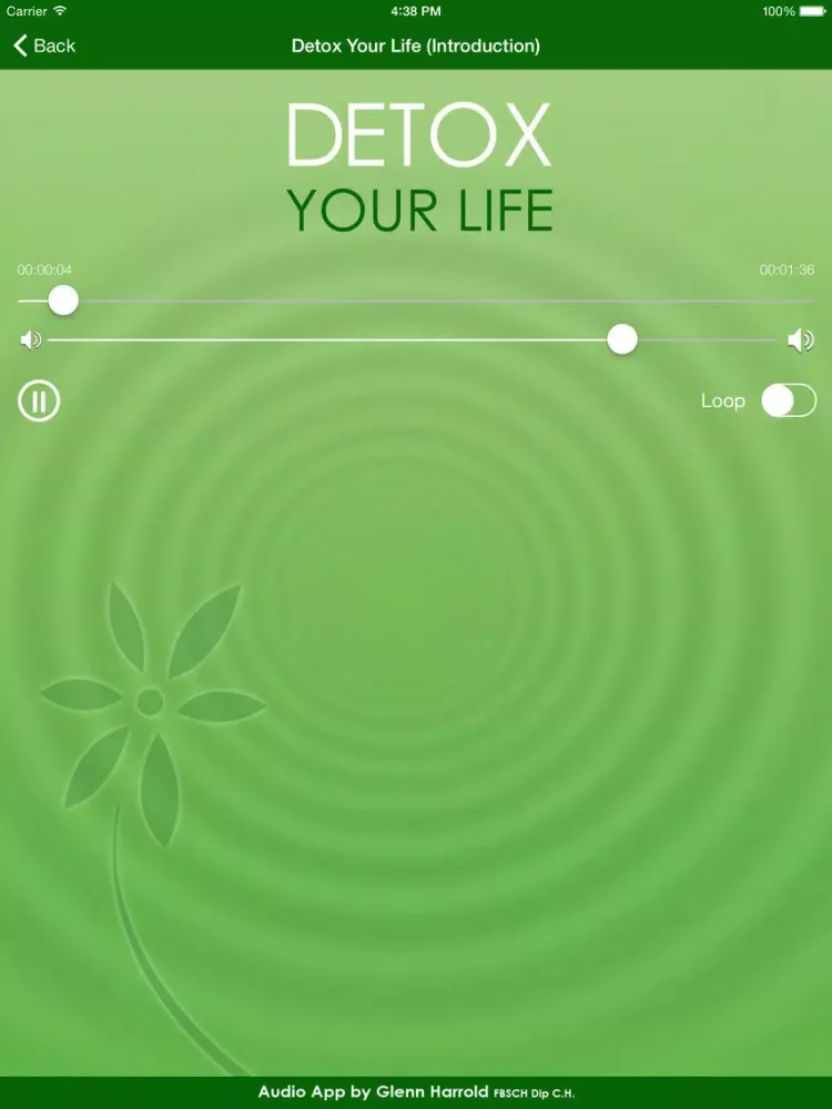Capturas de tela do Detox Your Life by Glenn Harrold: A Self-Hypnosis Affirmation Meditation iPad 