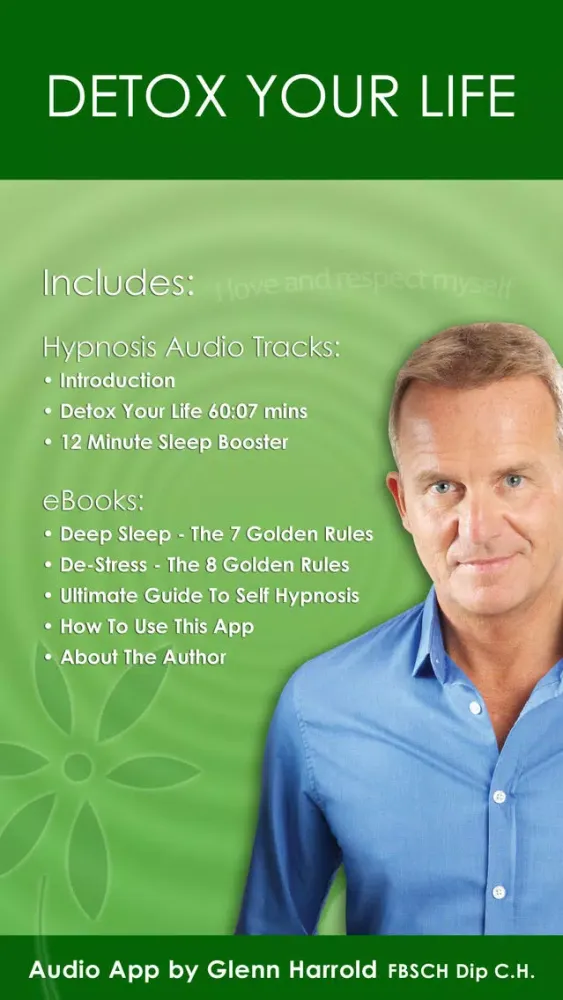 Capturas de tela do Detox Your Life by Glenn Harrold: A Self-Hypnosis Affirmation Meditation