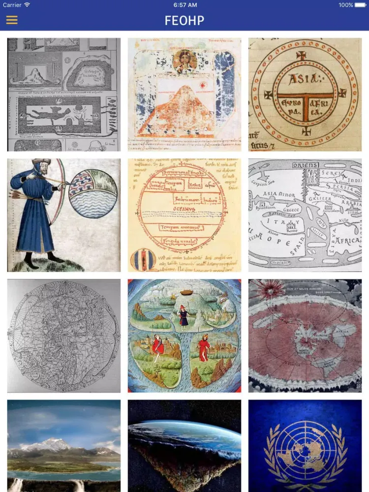 Tangkapan skrin Flat Earth and other Hot Potatoes - Patricia Steere iPad 