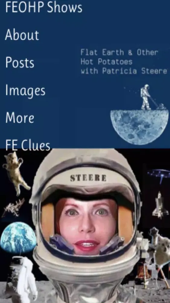 Tangkapan skrin Flat Earth and other Hot Potatoes - Patricia Steere