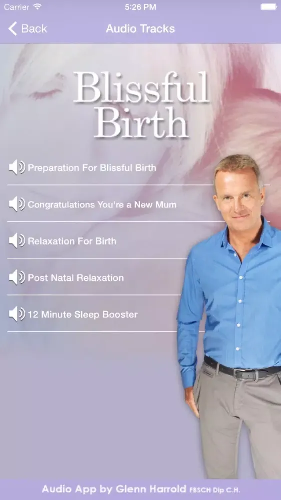 Blissful Birth by Glenn Harrold & Janey Lee Grace: Advice & Self-Hypnosis Relaxation应用截图
