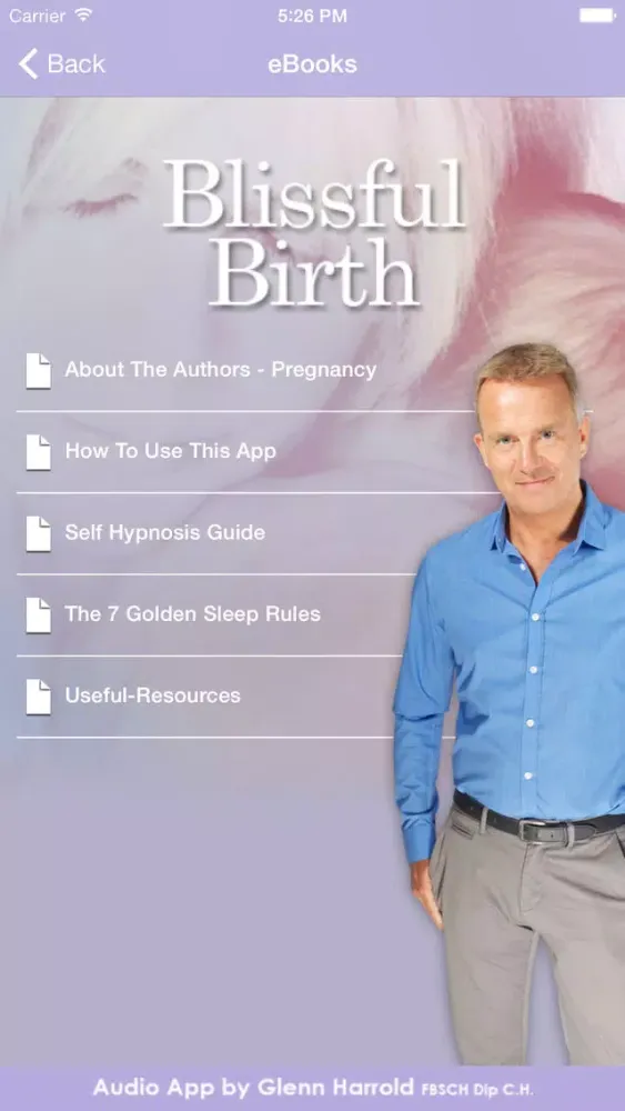 Blissful Birth by Glenn Harrold & Janey Lee Grace: Advice & Self-Hypnosis Relaxation应用截图