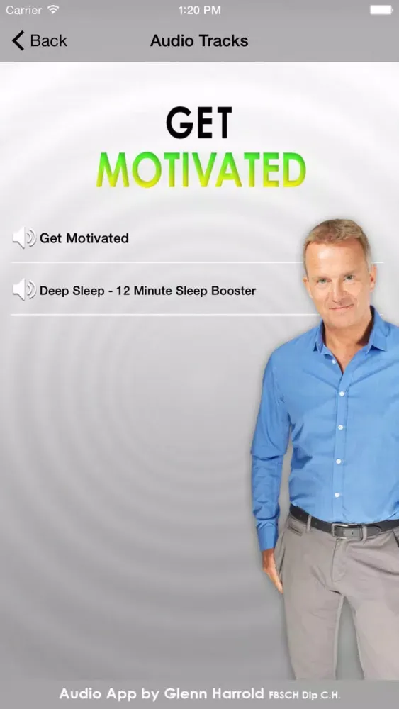 Captures d'écran de Get Motivated - Positive Motivation Hypnotherapy by Glenn Harrold