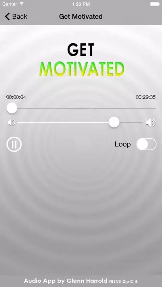 Captures d'écran de Get Motivated - Positive Motivation Hypnotherapy by Glenn Harrold
