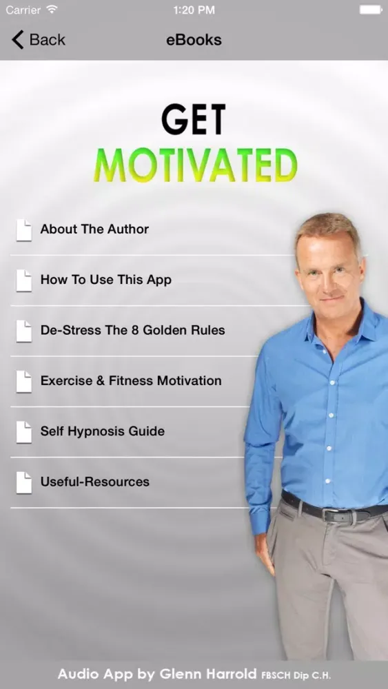 Captures d'écran de Get Motivated - Positive Motivation Hypnotherapy by Glenn Harrold