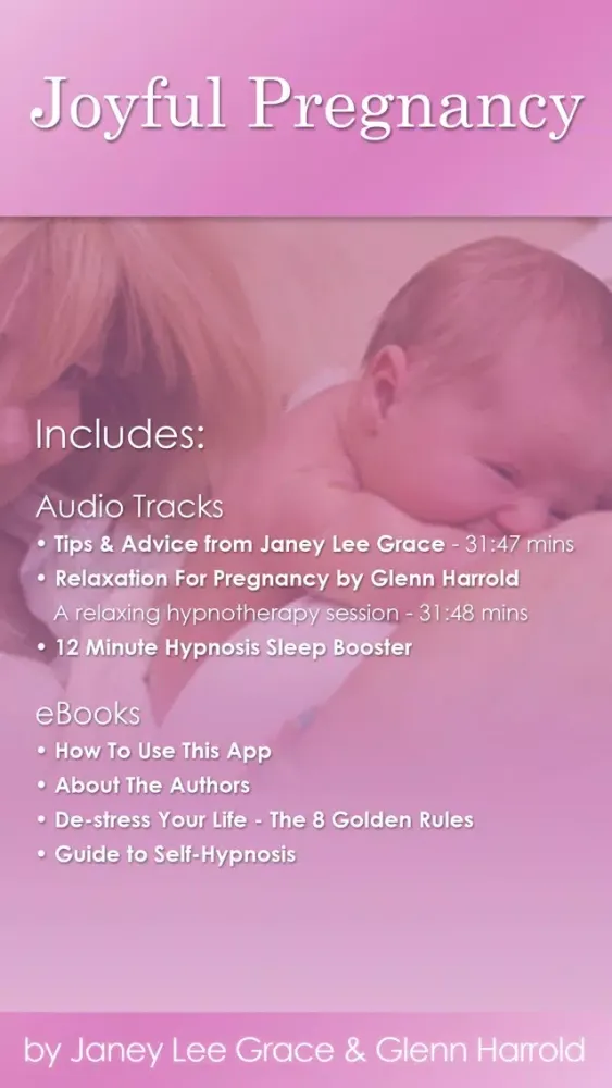 تصاویر Joyful Pregnancy by Glenn Harrold & Janey Lee Grace: Pregnancy Advice & Self-Hypnosis Relaxation