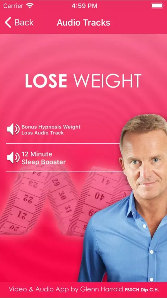 Zrzuty ekranu Lose Weight Now Hypnosis Video