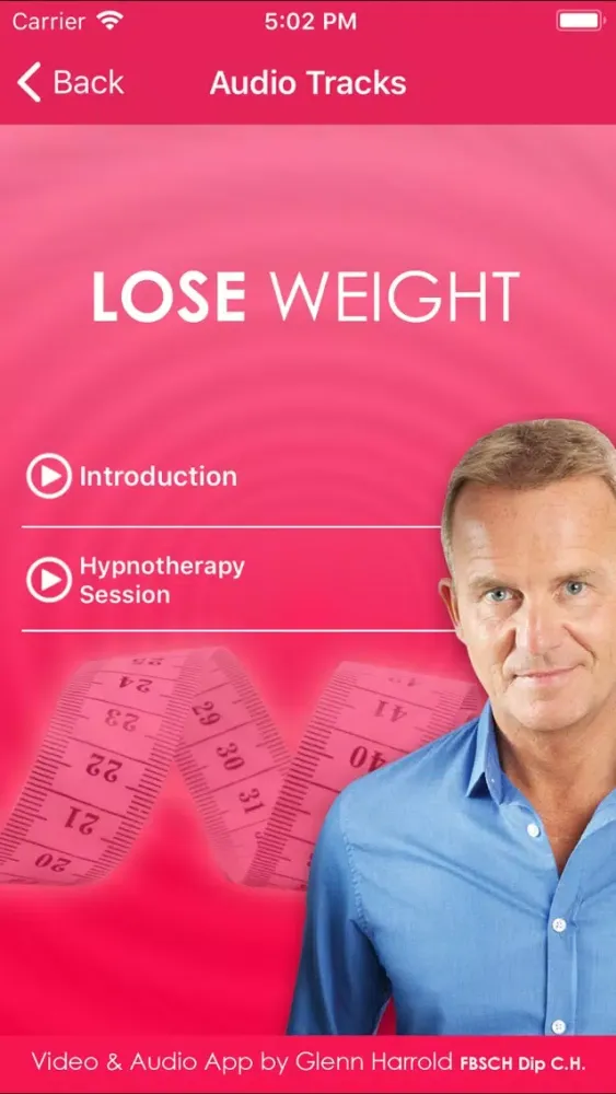 Zrzuty ekranu Lose Weight Now Hypnosis Video
