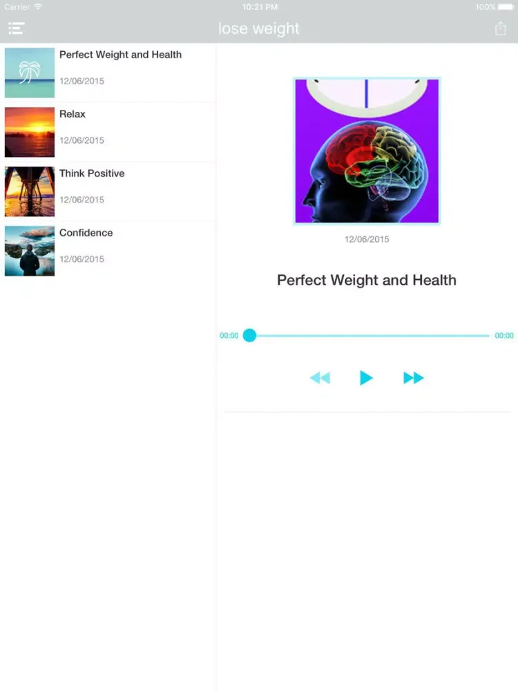 Capturas de tela do Lose Weight and Boost Your Metabolism with Hypnosis and Meditation iPad 