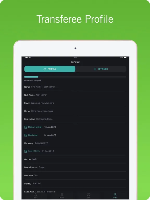 MooveMe iPad  Ekran Görüntüleri