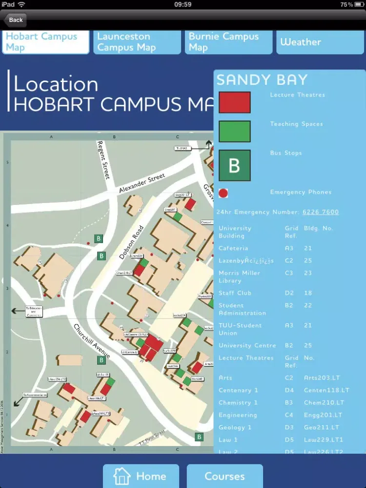 Captures d'écran de University of Tasmania Faculty of Science, Engineering & Technology iPad 