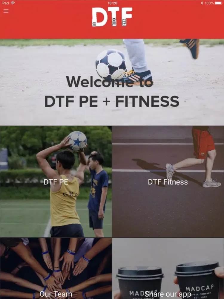 DTF PE + Fitness iPad  Screenshots