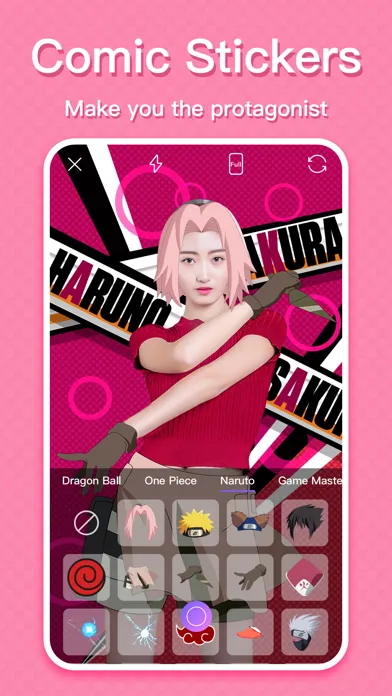 Ảnh chụp màn hình của i247 AR anime face maker app