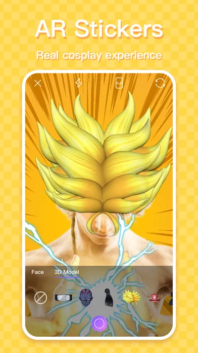 Ảnh chụp màn hình của i247 AR anime face maker app