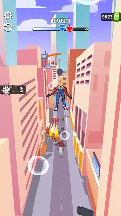 Zrzuty ekranu Hero Throw Rush