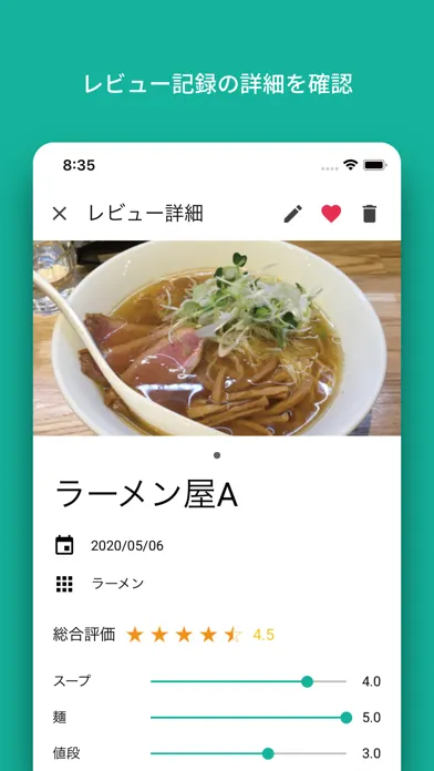 MyReview - レビュー・メモ 作成アプリ应用截图