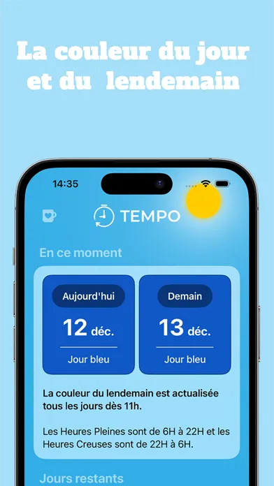 Tempo EDF : Bleu, Blanc, Rouge应用截图