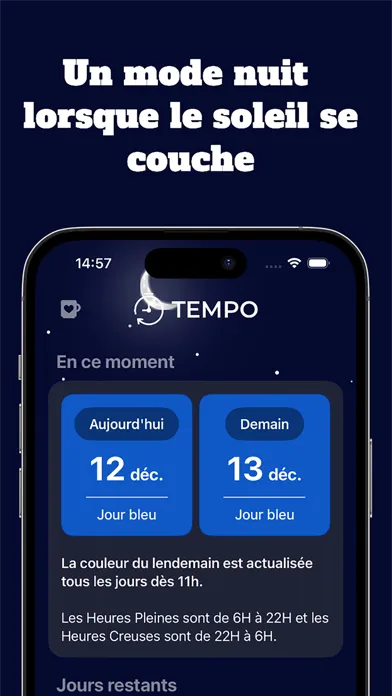Tempo EDF : Bleu, Blanc, Rouge应用截图
