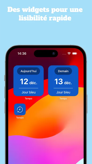 Tempo EDF : Bleu, Blanc, Rouge应用截图