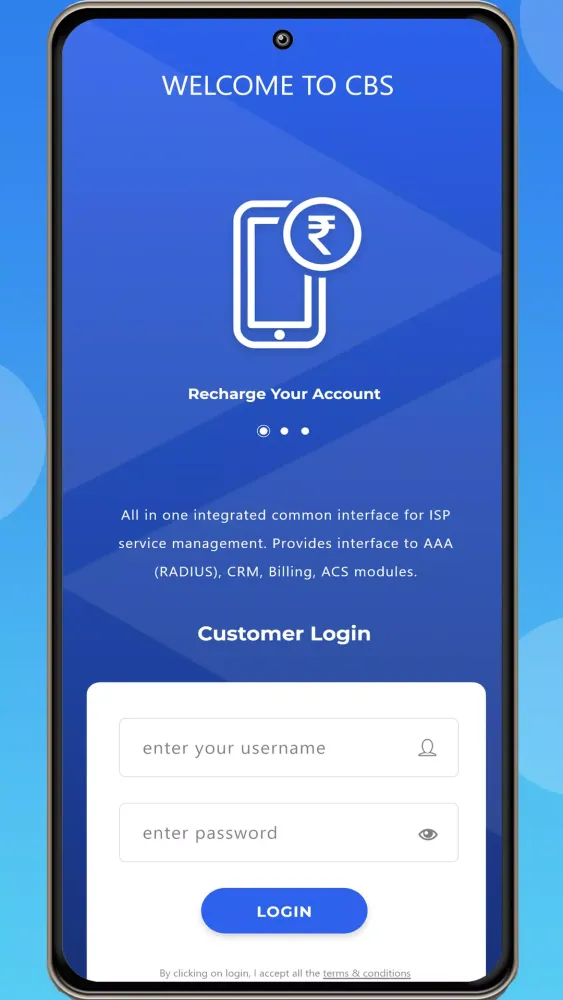 Cloudsky Broadband Selfcare Screenshots