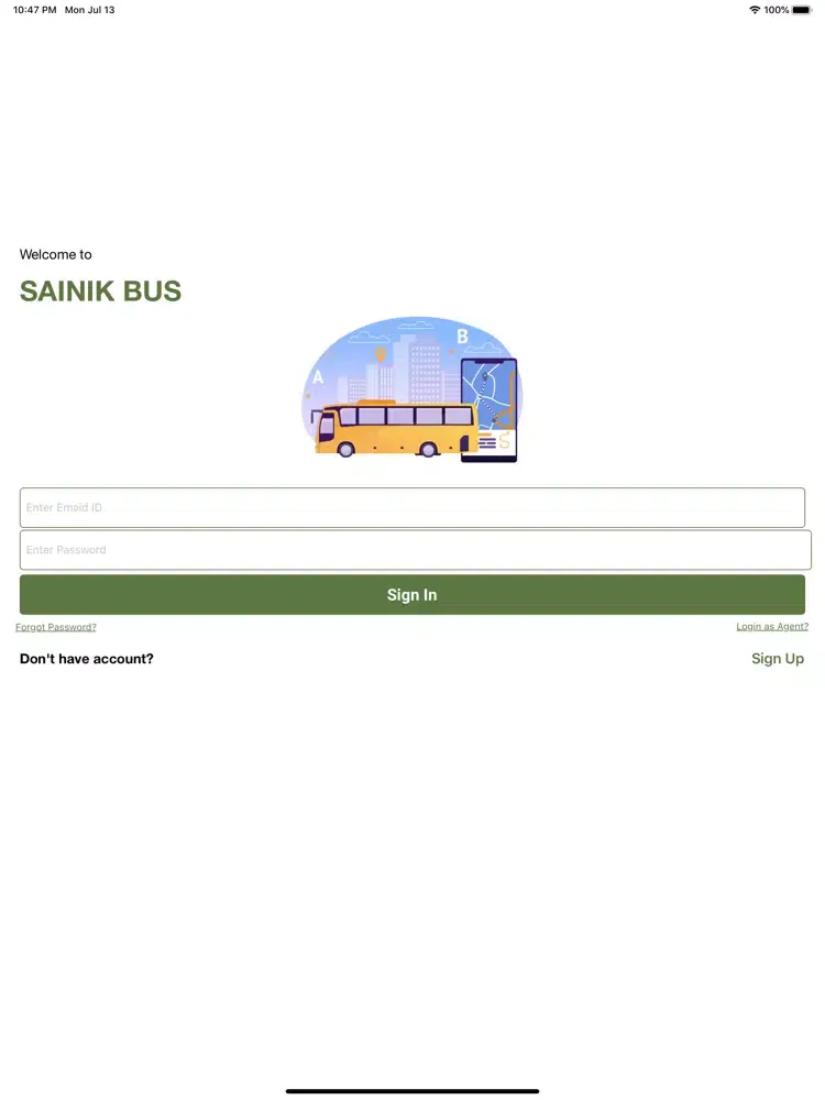 SAINIK BUS iPad  Screenshots