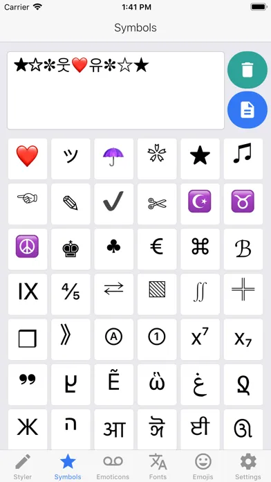 Zrzuty ekranu i2Symbol Emoji