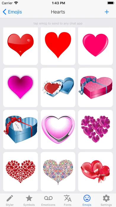 Zrzuty ekranu i2Symbol Emoji