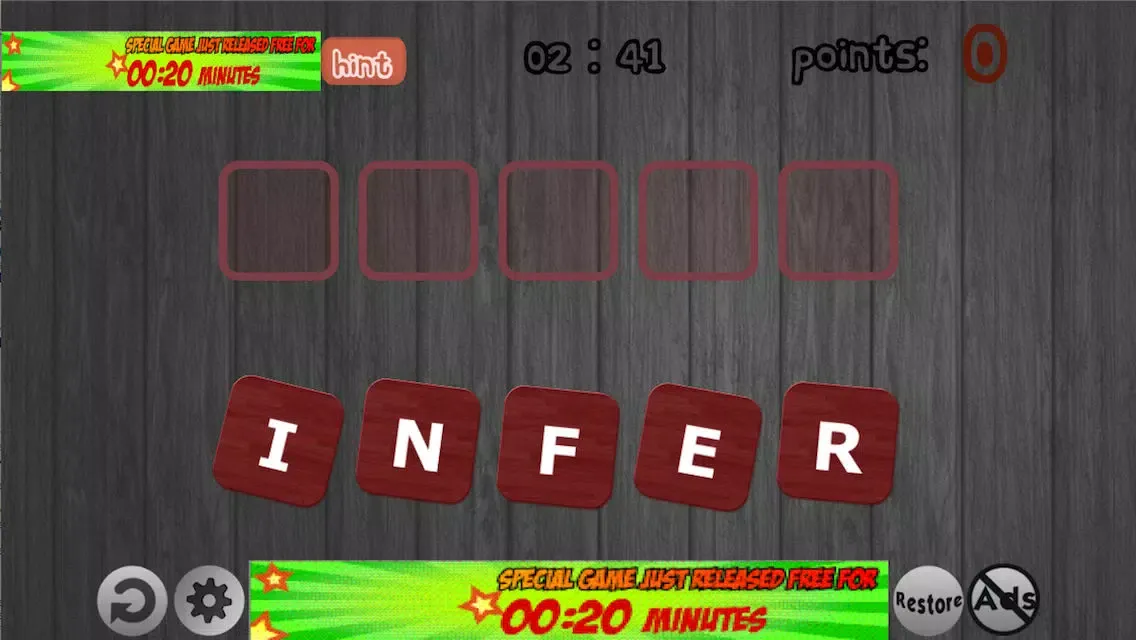 Zrzuty ekranu Anagrams