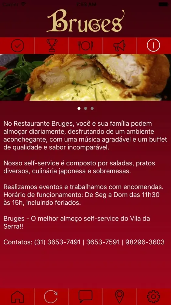Tangkapan skrin Bruges Restaurante Gourmet