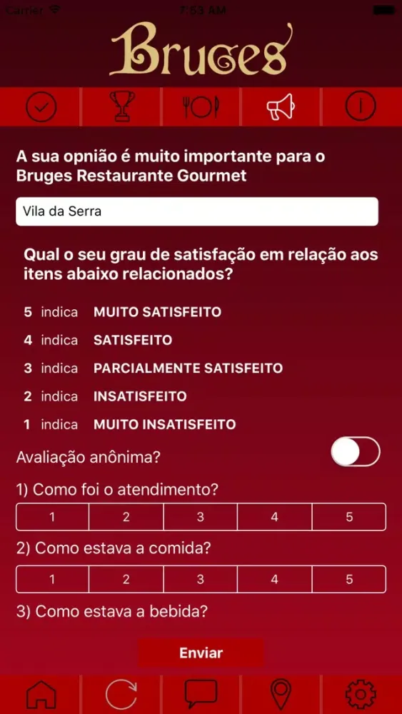Tangkapan skrin Bruges Restaurante Gourmet
